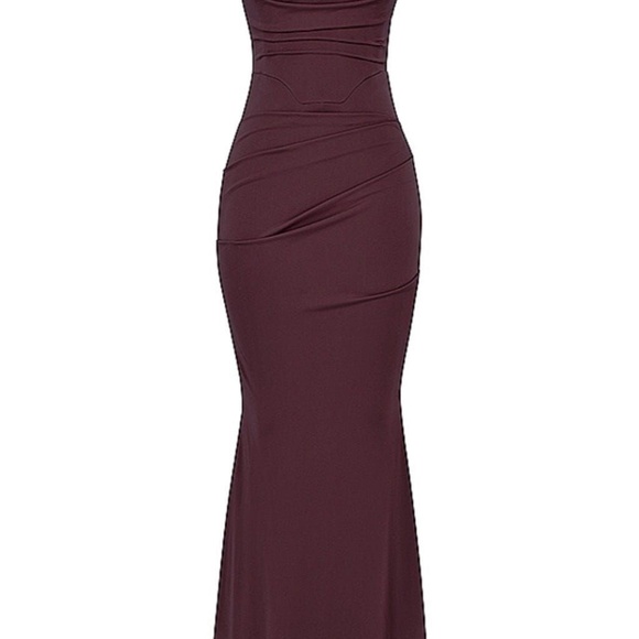 HOUSE OF CB Lani Corset Maxi Dress – XS (A/C Cup) – Merlot - Picture 3 of 6